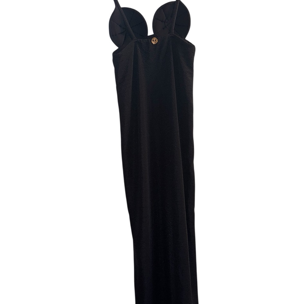 Rare Bahia Maria Elegant Black Maxi Dress Resort wear Swimsuit Coverup
